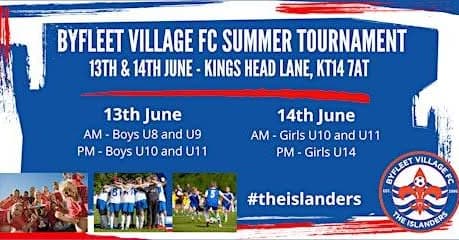 Byfleet Village FC 2026 Summer Tournament flyer