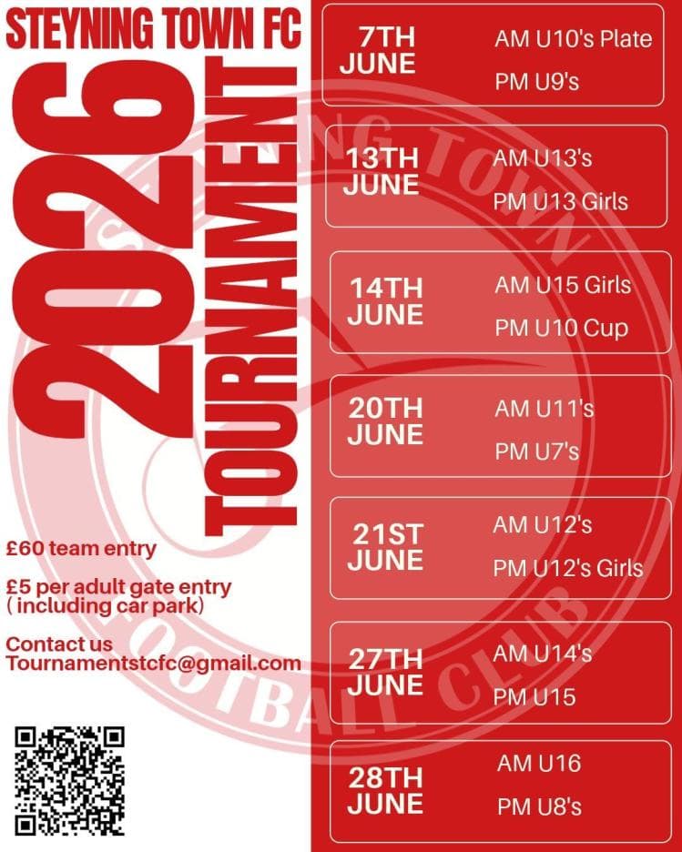 Steyning Town FC Tournament flyer
