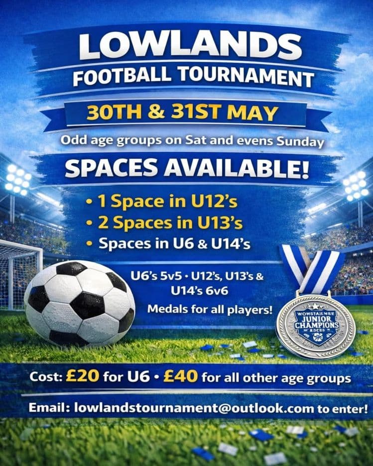 Lowlands Football Tournament flyer