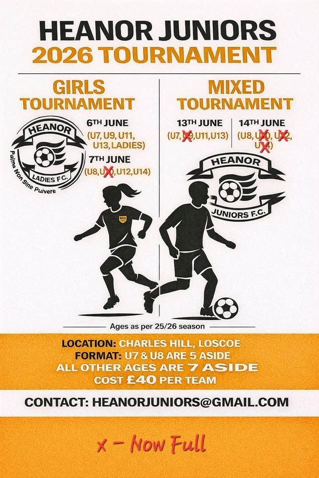Heanor Juniors Tournament - GIRLS ONLY