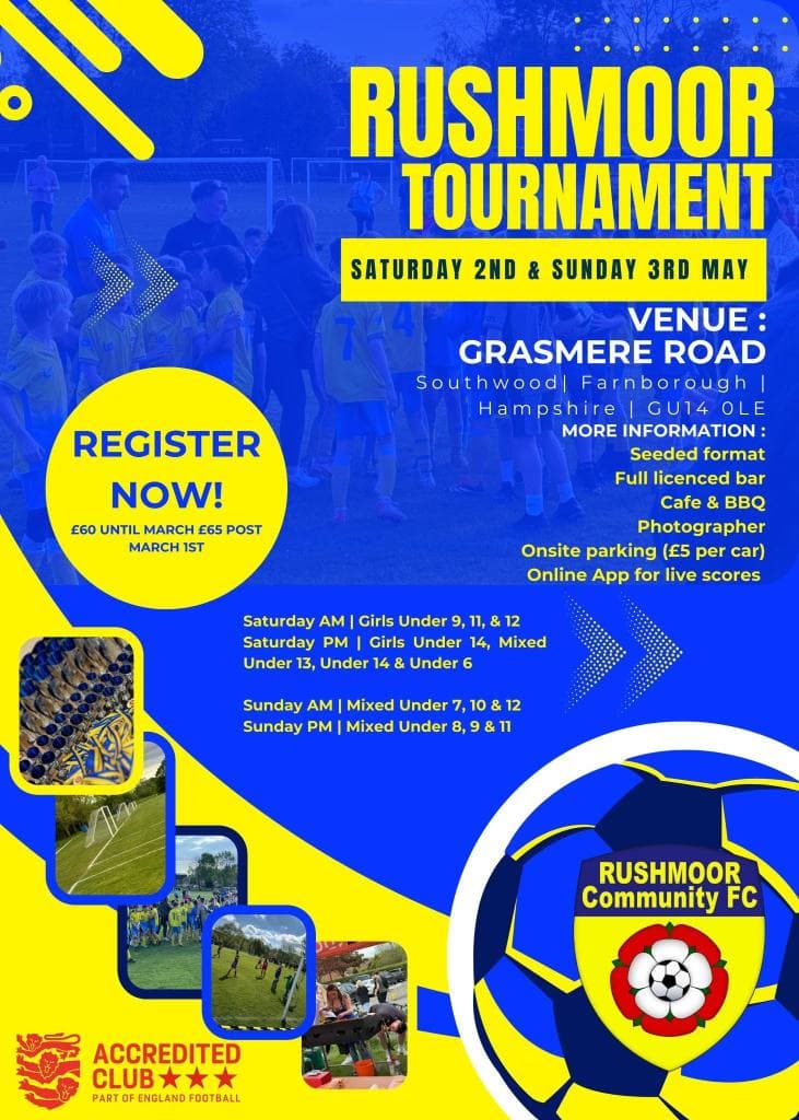 Rushmoor Tournament flyer