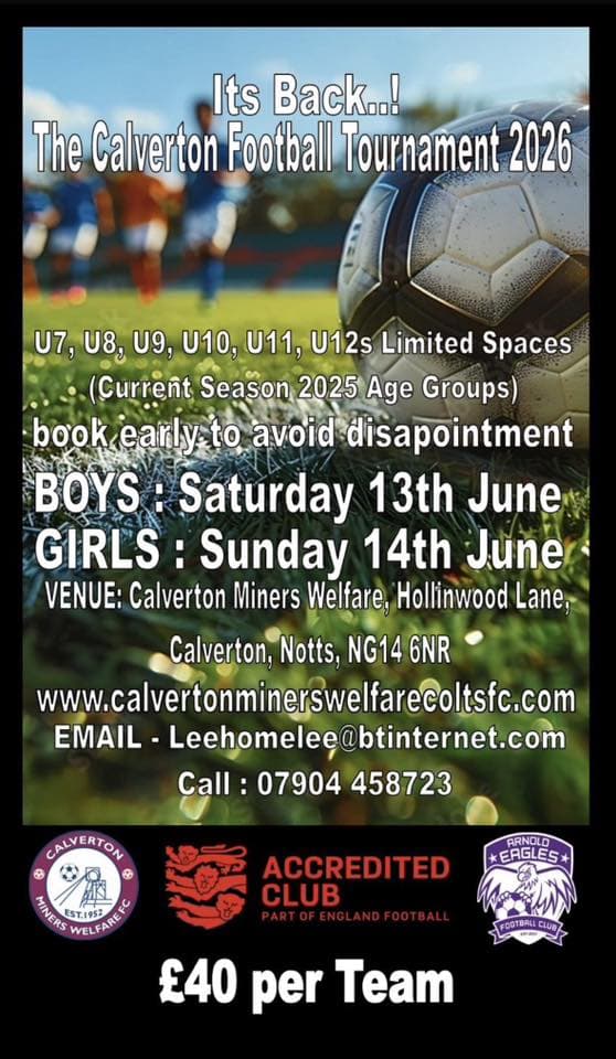 Calverton Football Tournament - GIRLS ONLY flyer