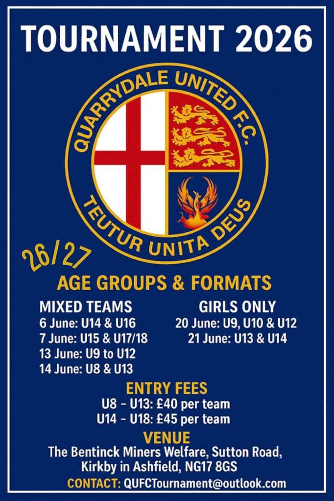 Quarrydale United Tournament - GIRLS ONLY