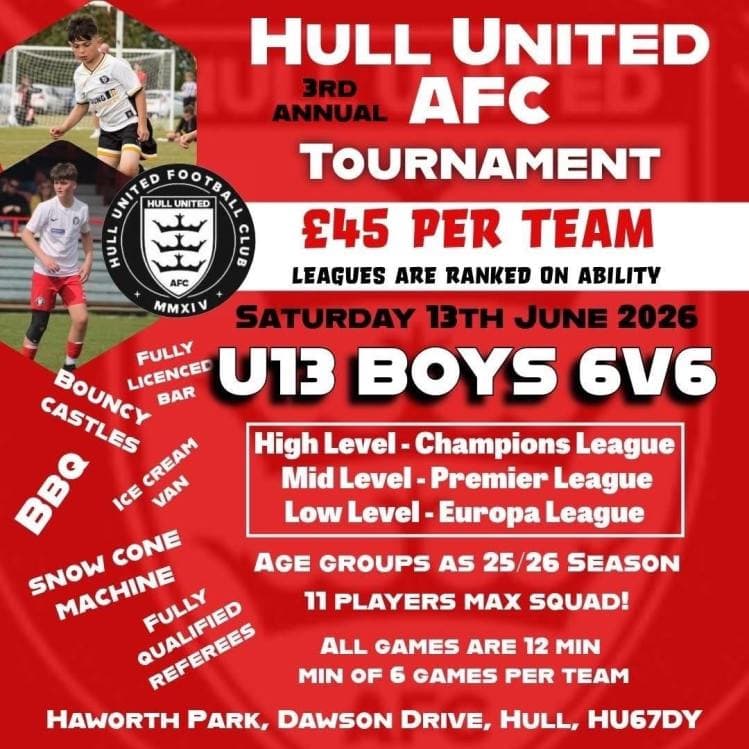 Hull United AFC - U13 Boys Tournament