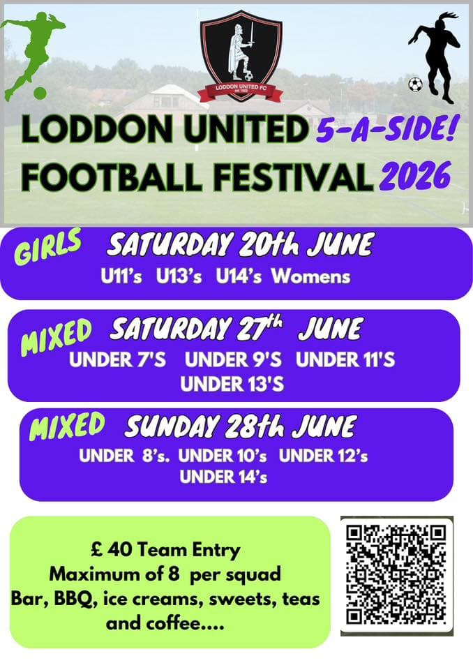Loddon United 5-A-Side Football Festival flyer