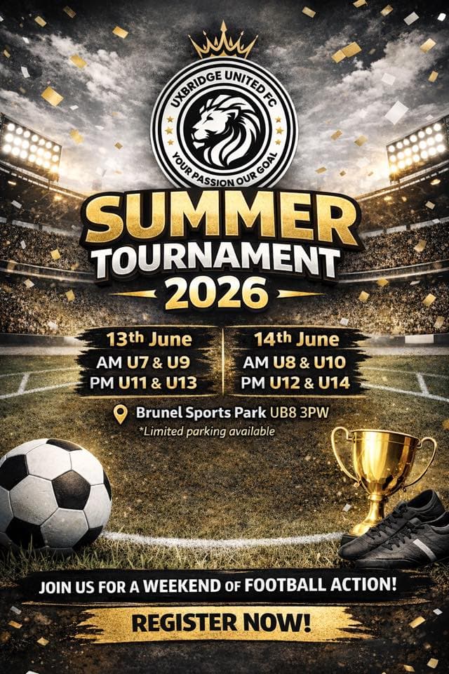 Uxbridge United Summer Tournament flyer