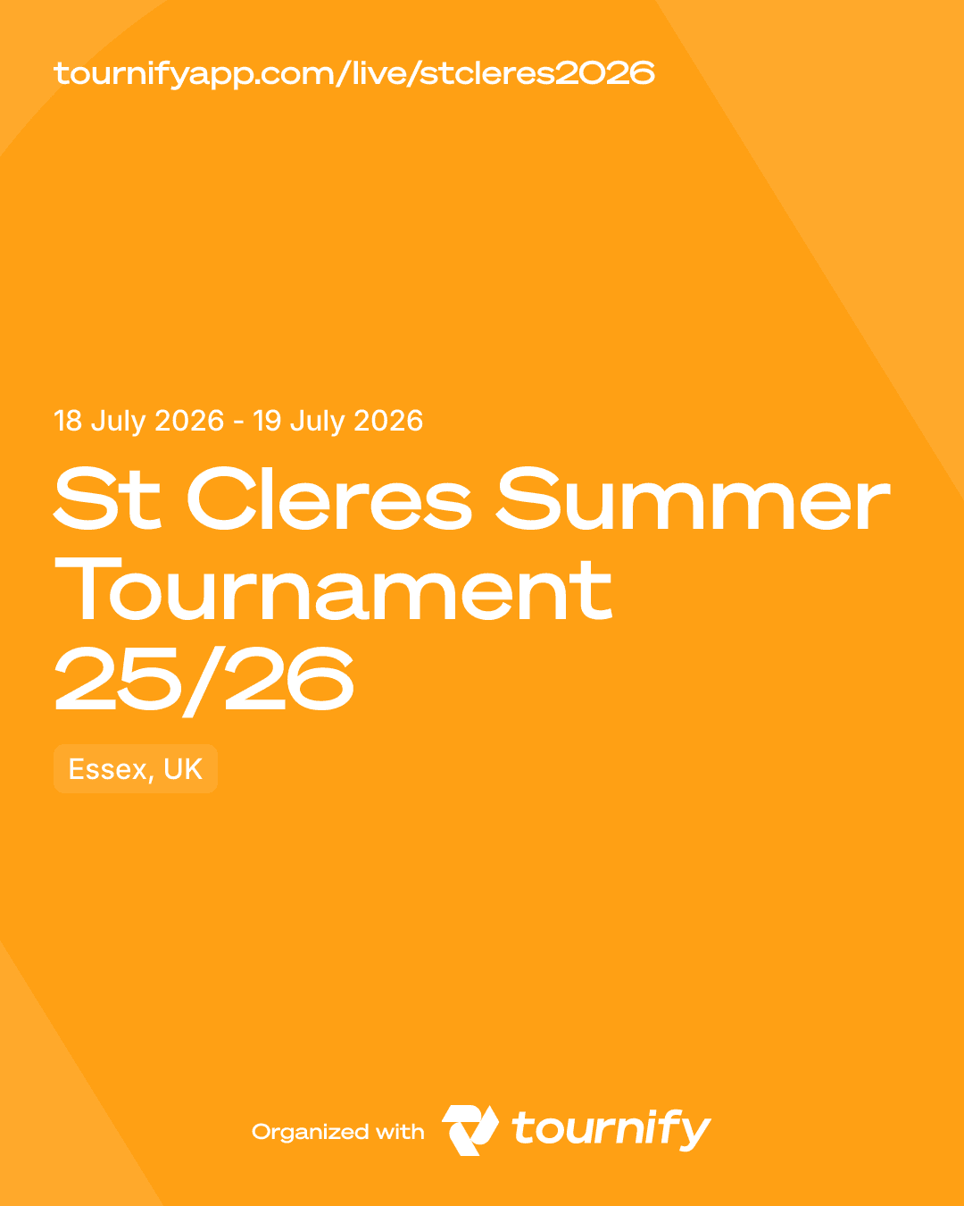 St Cleres Summer Tournament 25/26