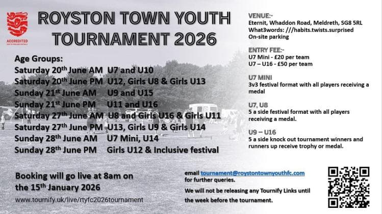 Royston Town Youth Tournament