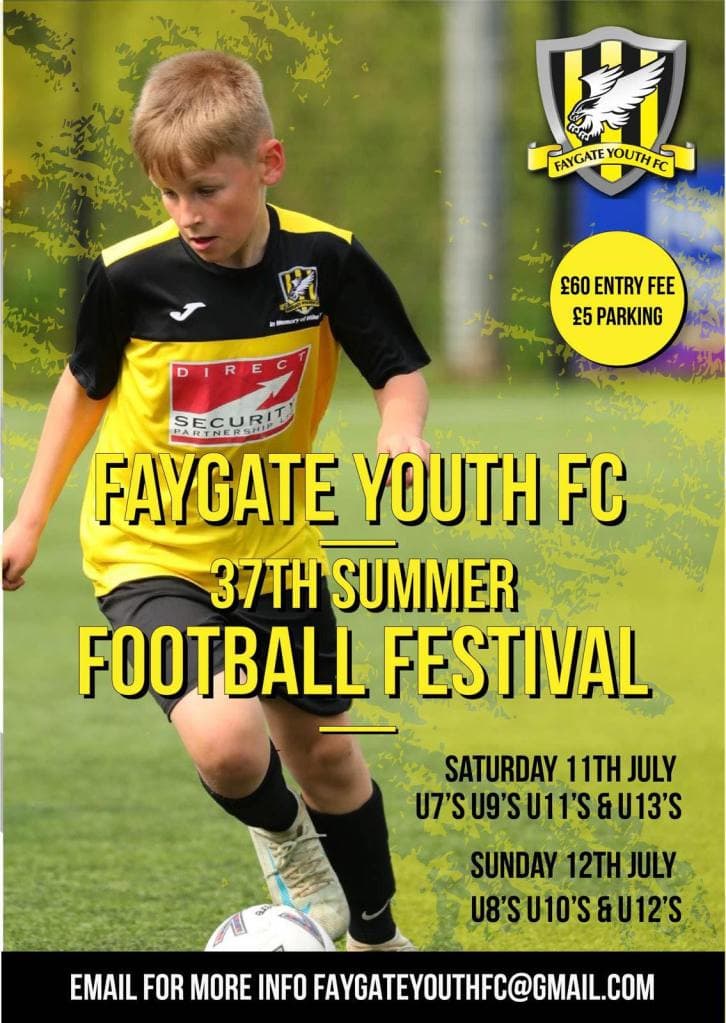 Faygate Football Festival flyer