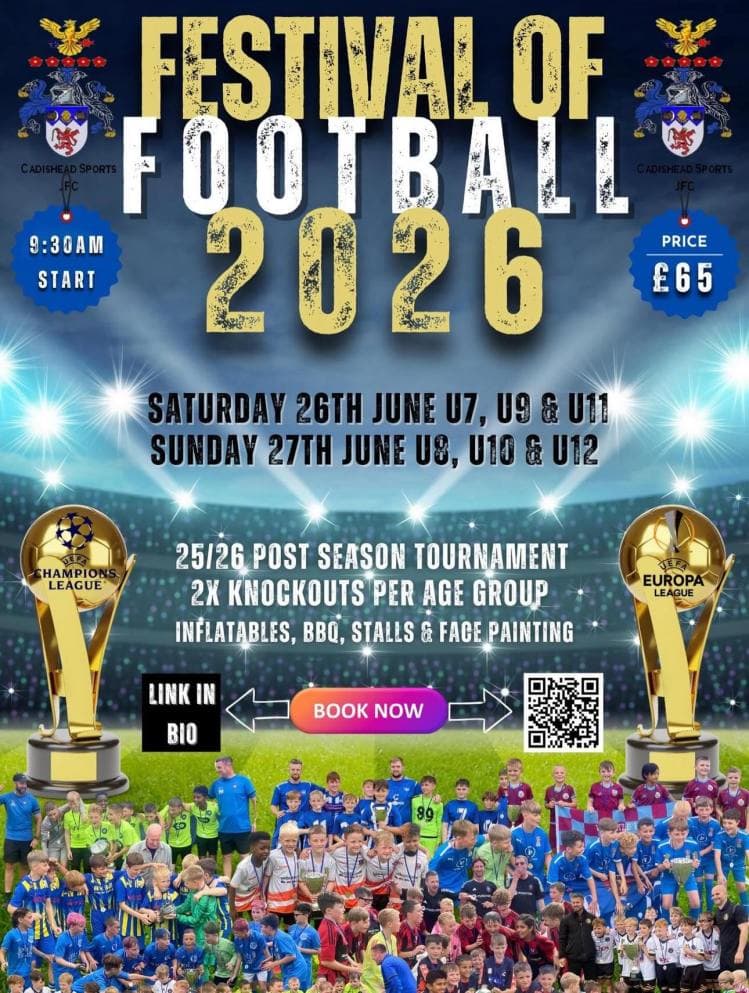 Cadishead Festival of Football flyer