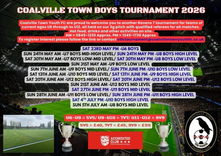 Coalville Town Youth FC Tournament