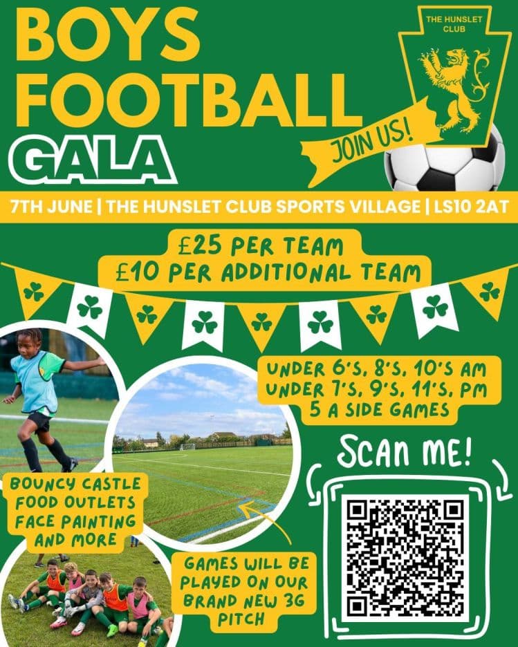 The Hunslet Club Boys Football Gala
