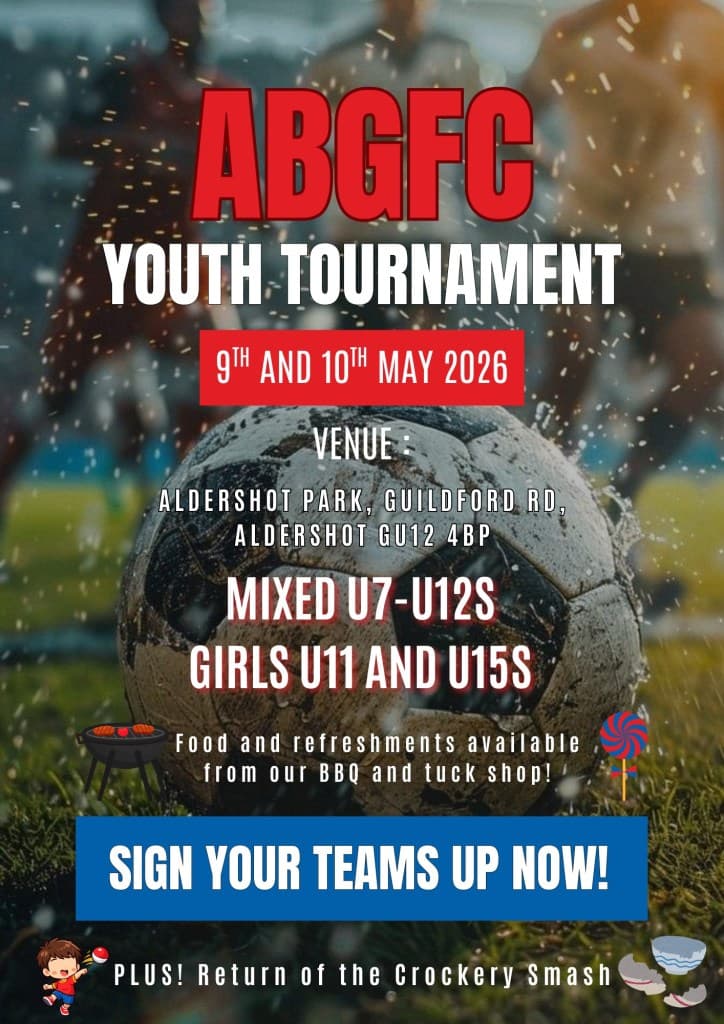 Aldershot Boys and Girls FC Annual Tournament flyer