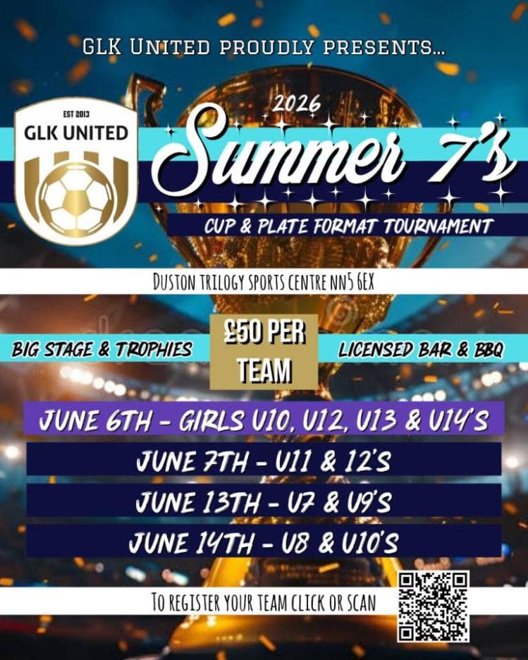 GLK United Summer 7's flyer