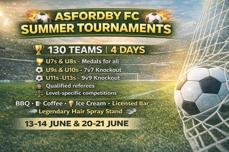 Asfordby FC Tournament flyer