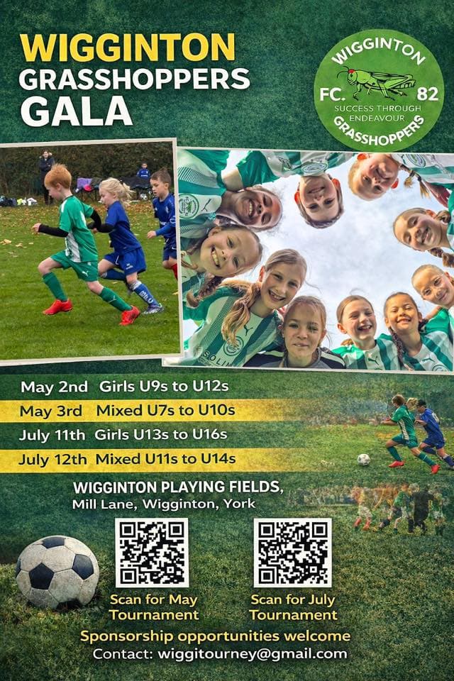 Wigginton Grasshoppers Gala flyer
