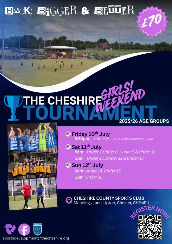Cheshire County Sports Cup - GIRLS ONLY