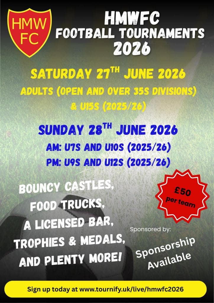 Highley Miners Welfare FC Tournament flyer