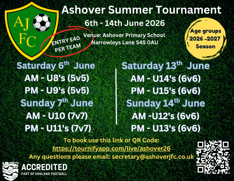 Ashover summer Tournament flyer