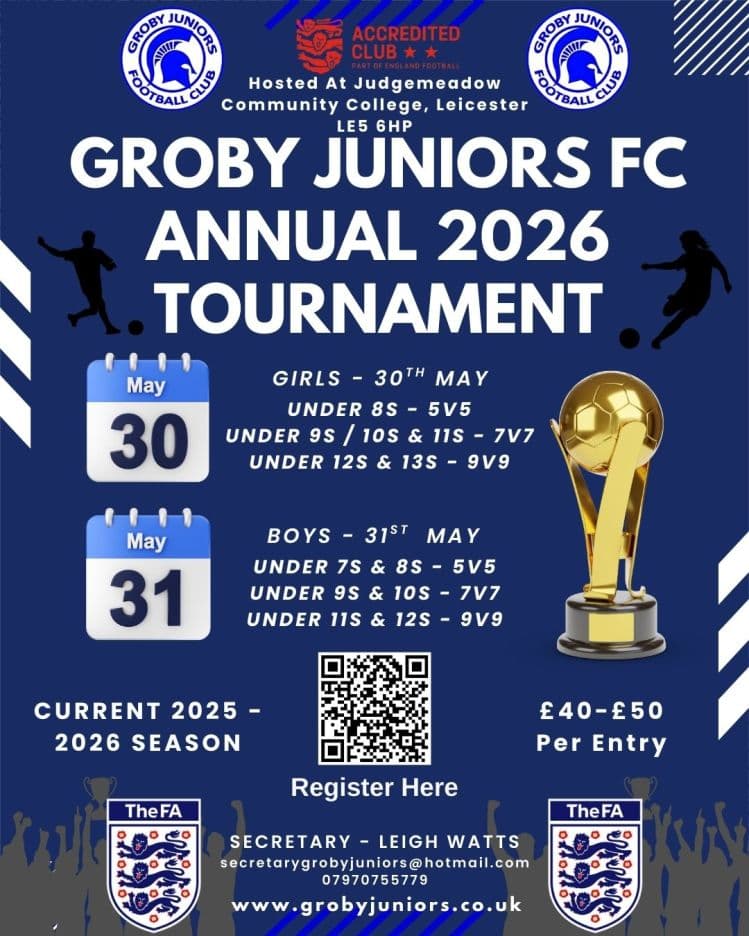 Groby Juniors Tournament - GIRLS ONLY
