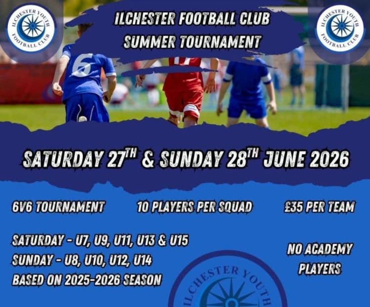 Ilchester Football Club Summer Tournament flyer