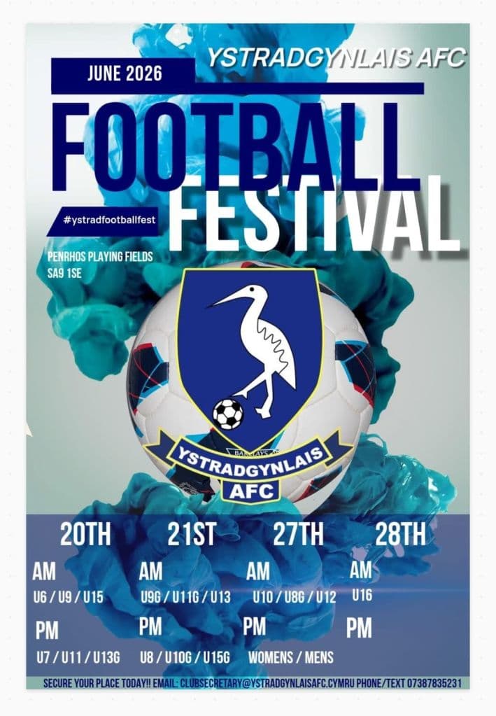 Ystradgynlais AFC Football Festival flyer