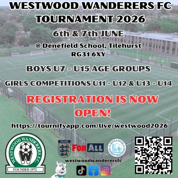 Westwood Wanderers Southern Counties Tournament flyer