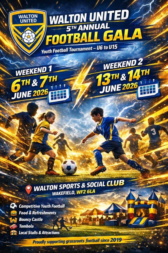 Walton United JFC Gala flyer