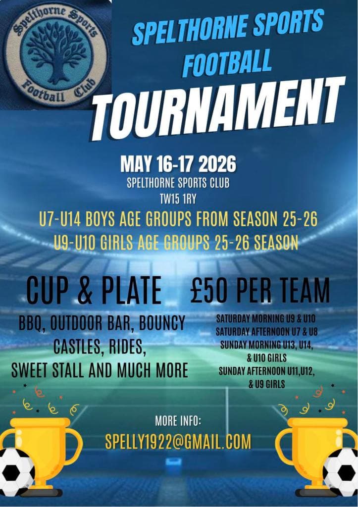 SPELTHORNE SPORTS TOURNAMENT flyer