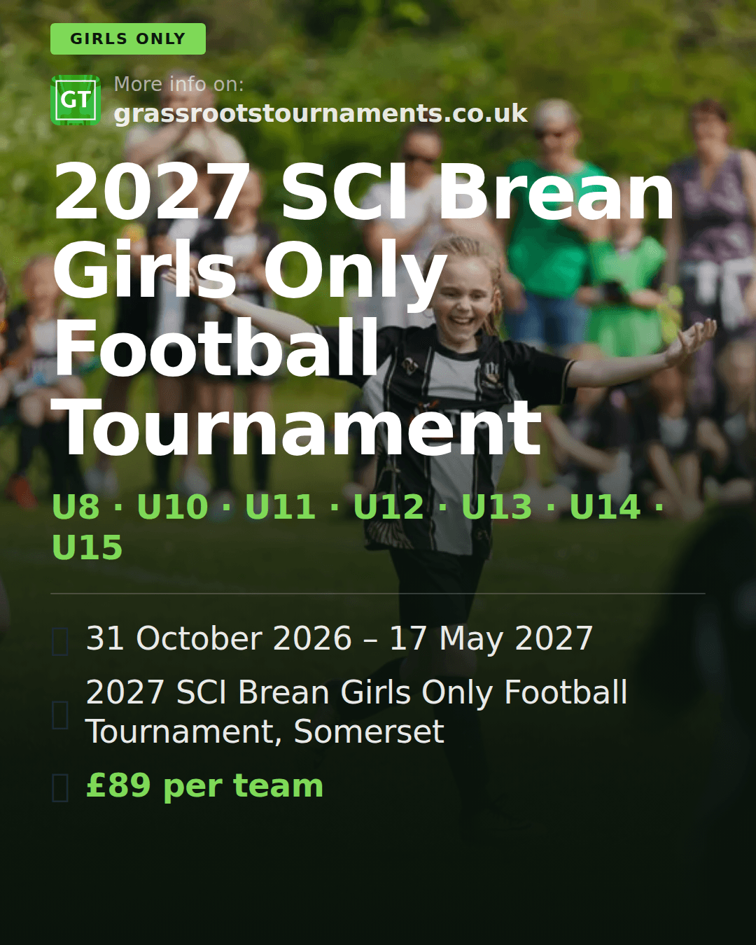 2027 SCI Brean Girls Only Football Tournament — social preview