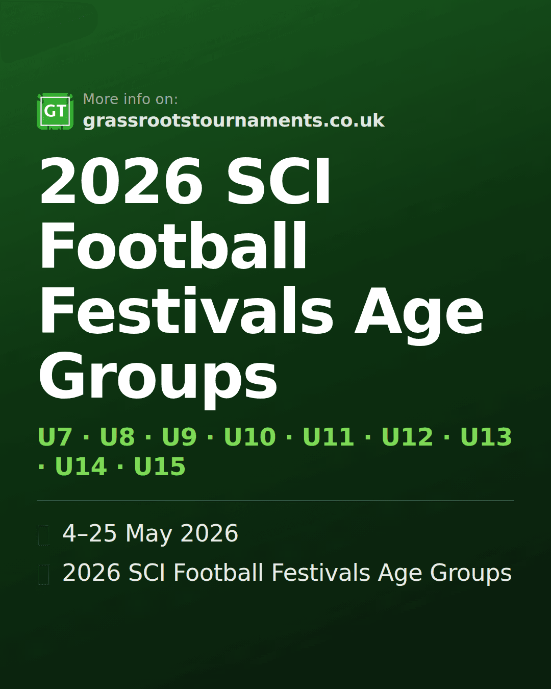 2027 SCI Football Festivals Age Groups — social preview