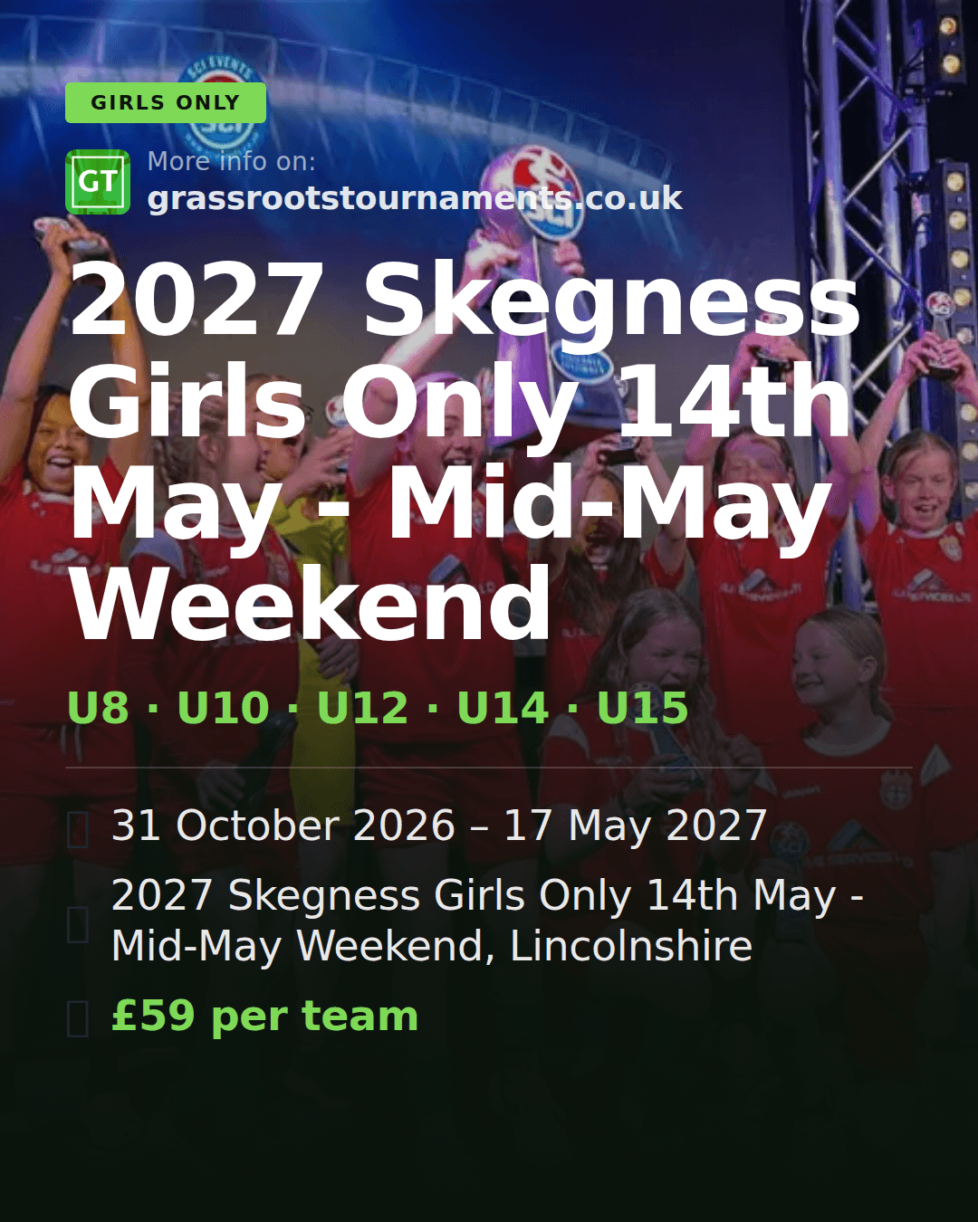 2027 Skegness Girls Only 14th May - Mid-May Weekend — social preview
