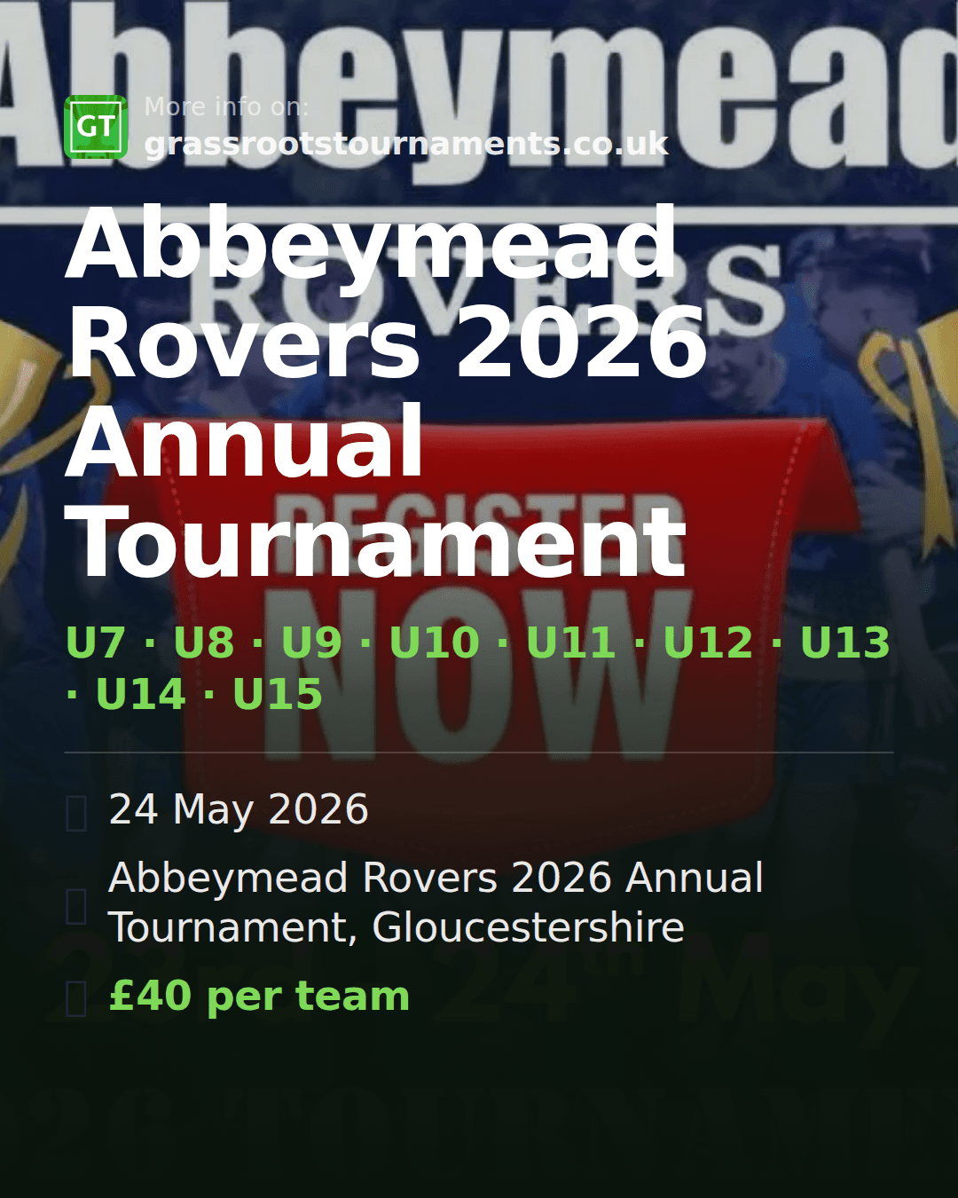 Abbeymead Rovers 2026 Annual Tournament — social preview