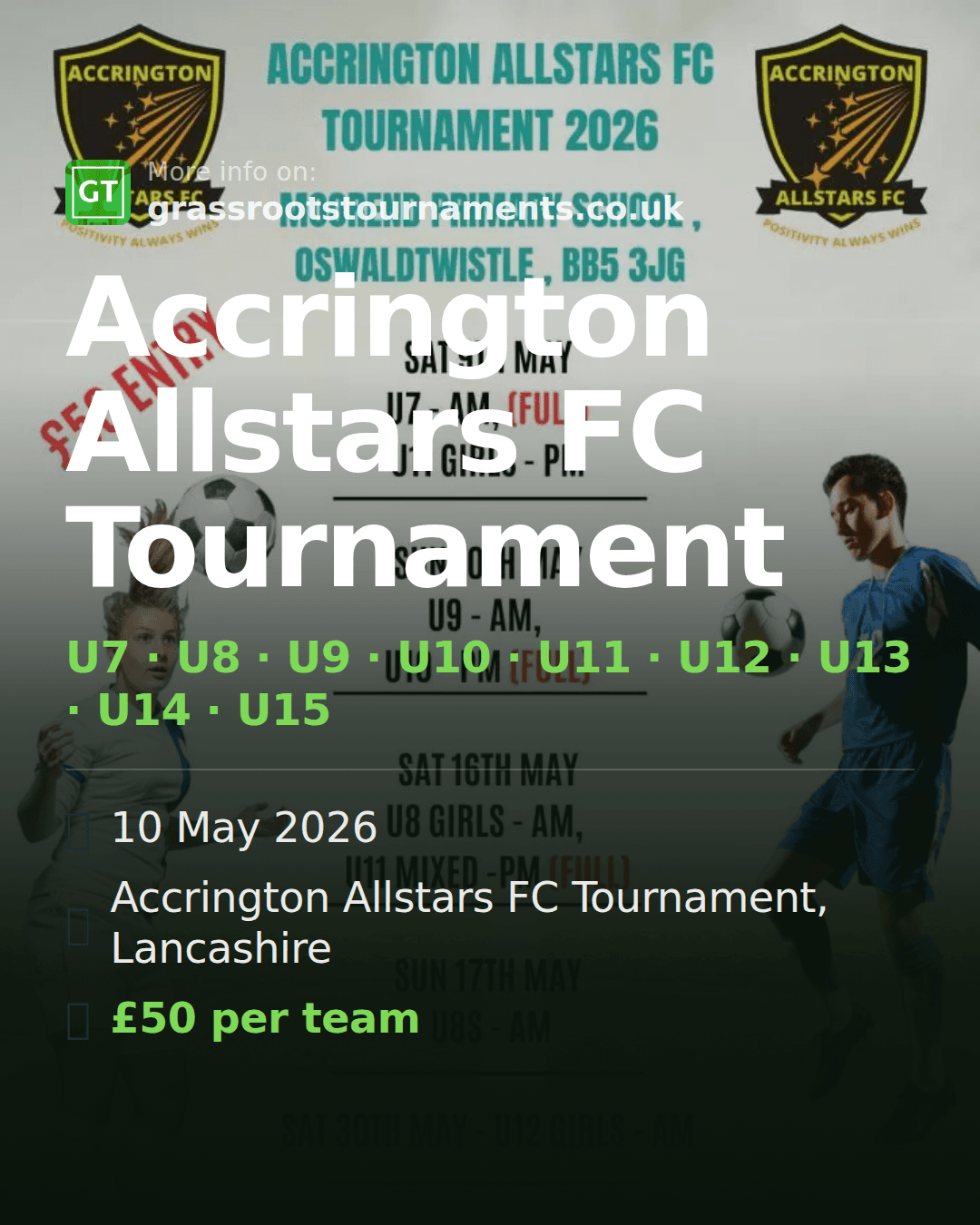 Accrington Allstars FC Tournament — social preview