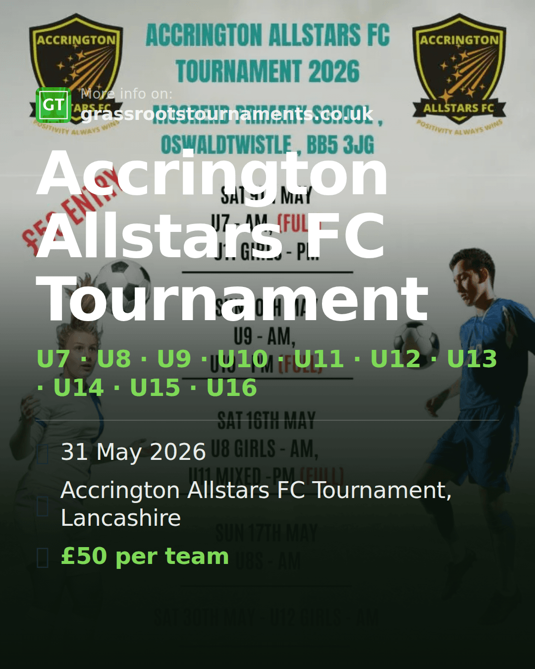 Accrington Allstars FC Tournament — social preview