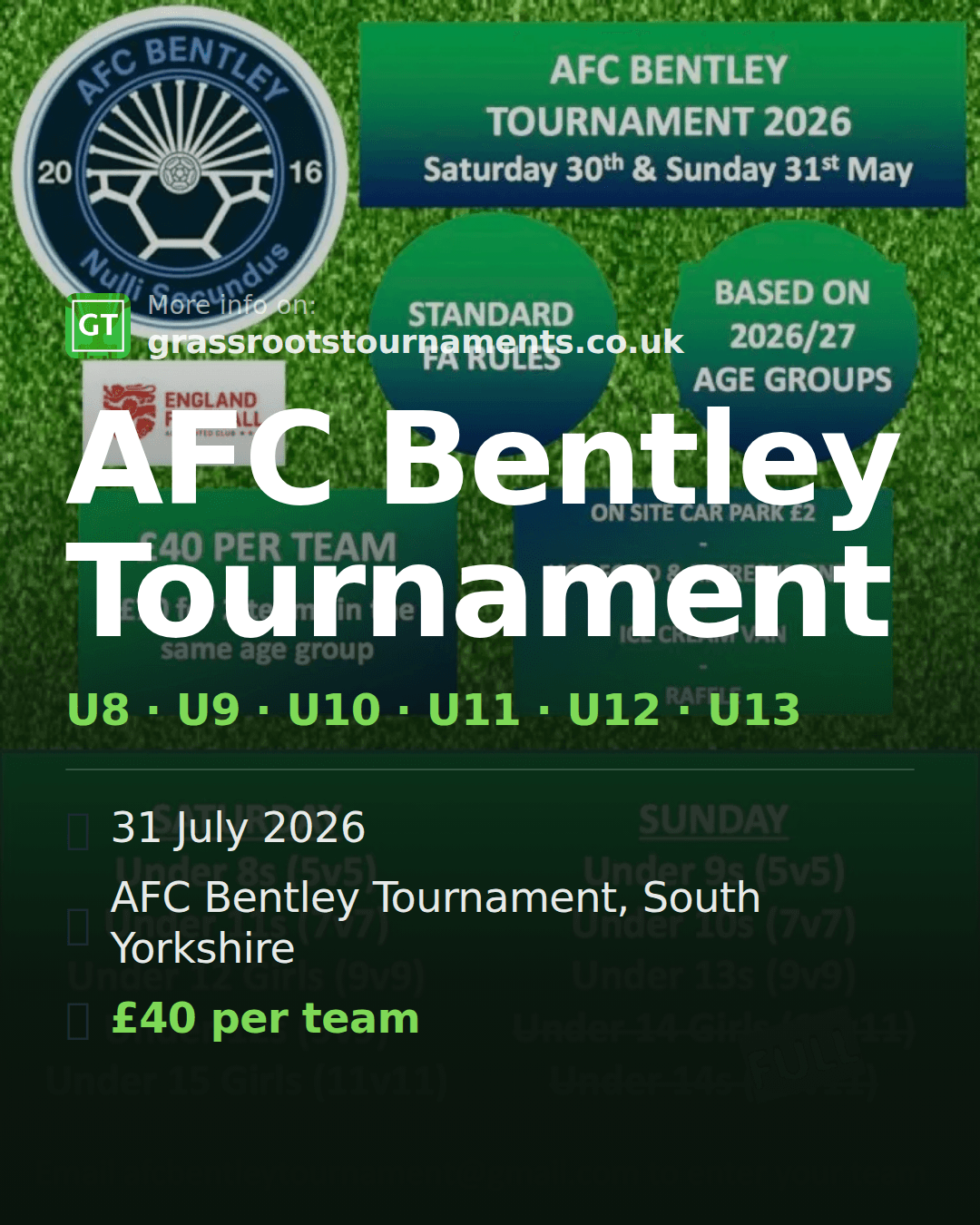 AFC Bentley Tournament — social preview