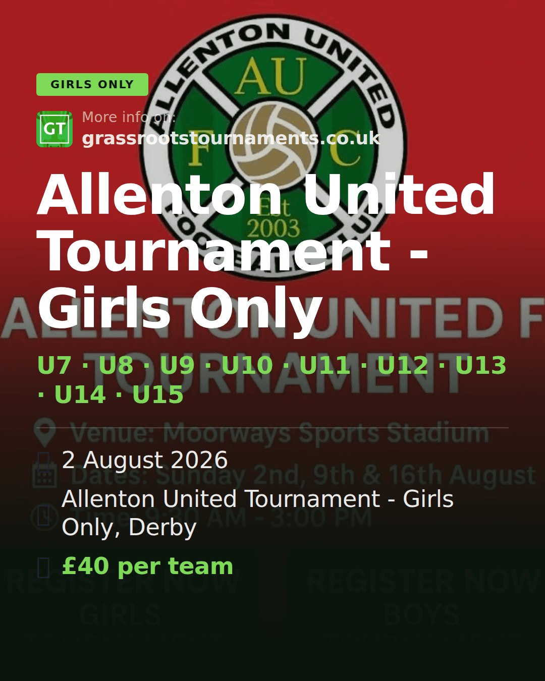 Allenton United Tournament - Girls Only — social preview