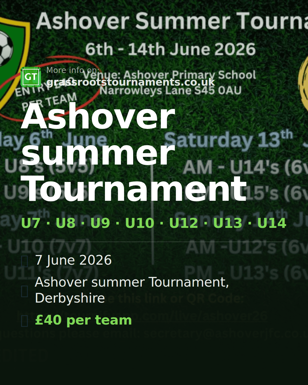 Ashover summer Tournament — social preview