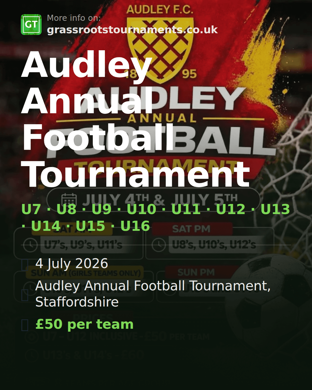 Audley Annual Football Tournament — social preview