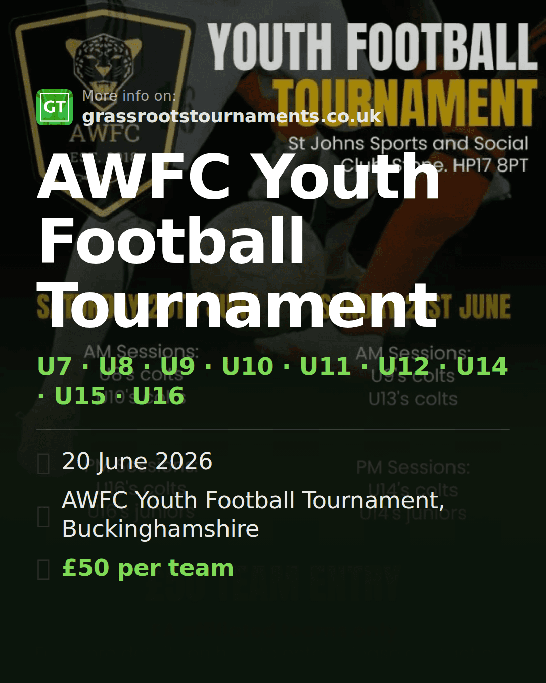 AWFC Youth Football Tournament — social preview