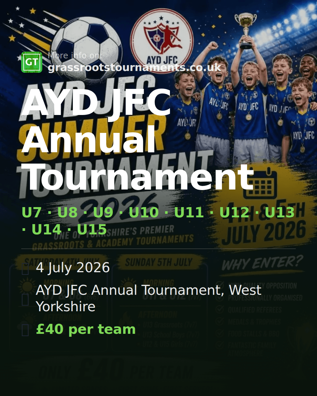 AYD JFC Annual Tournament — social preview