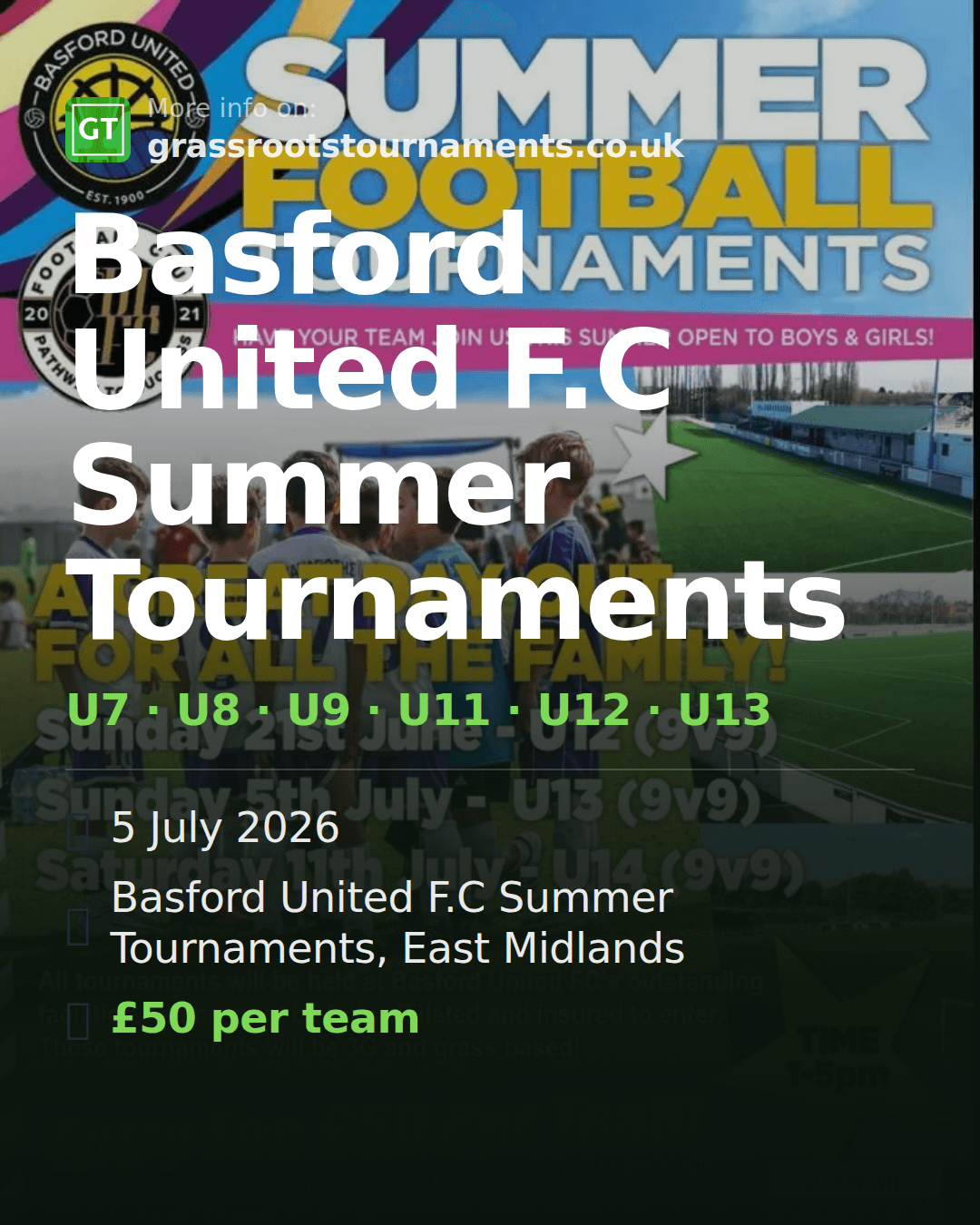 Basford United F.C Summer Tournaments — social preview
