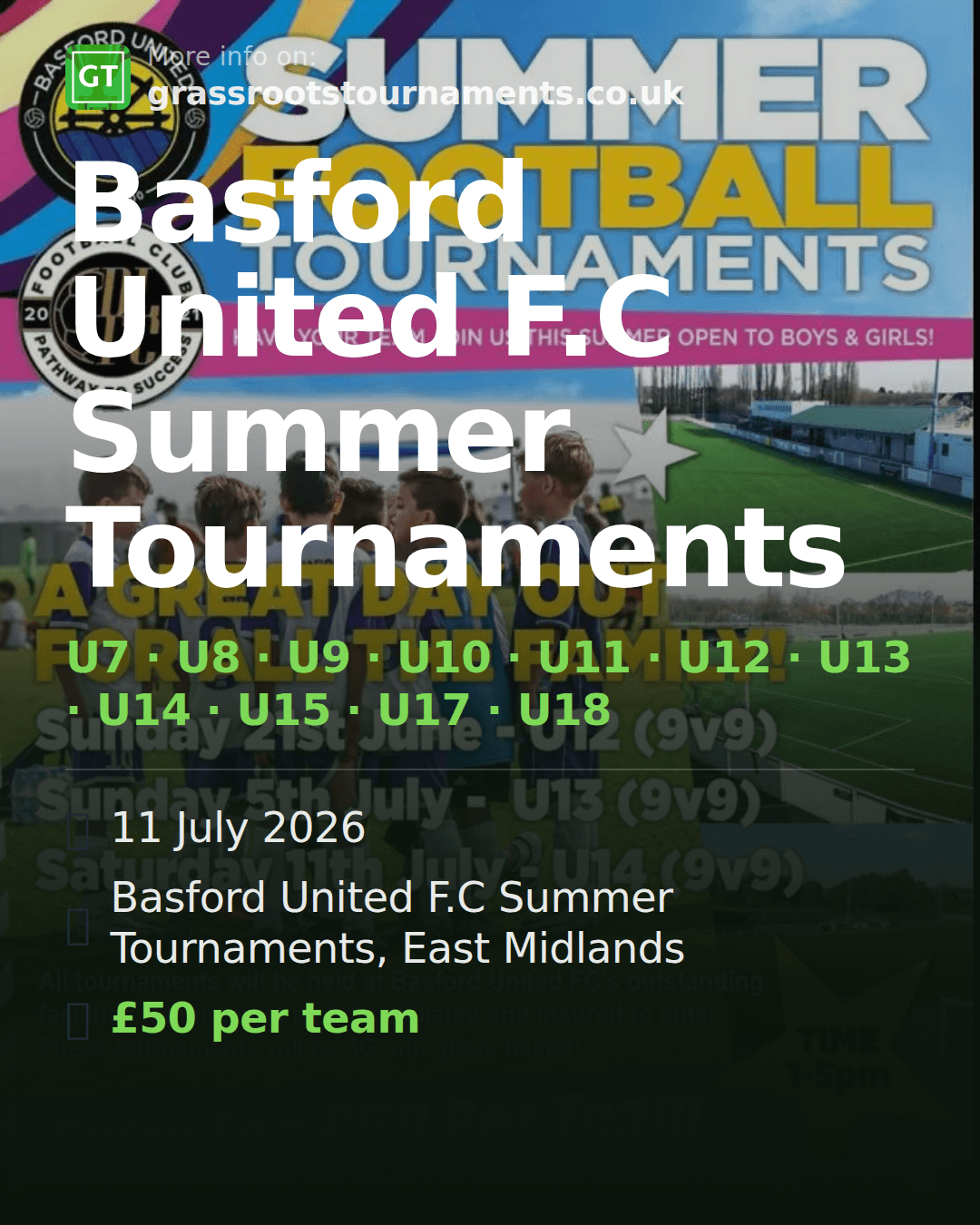 Basford United F.C Summer Tournaments — social preview