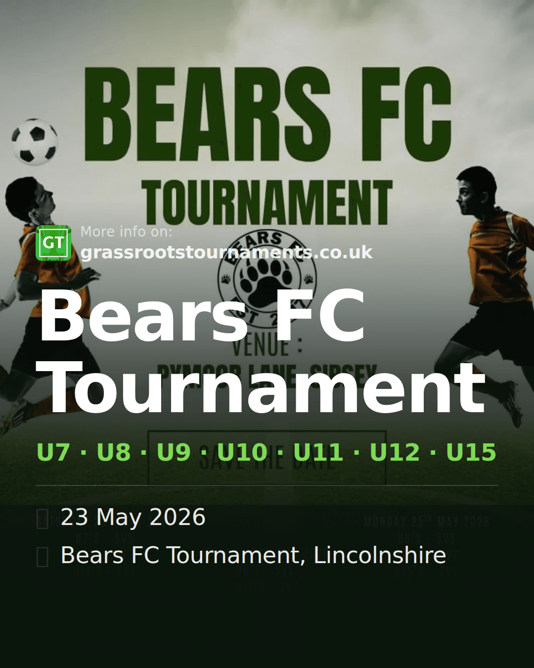 Bears FC Tournament — social preview