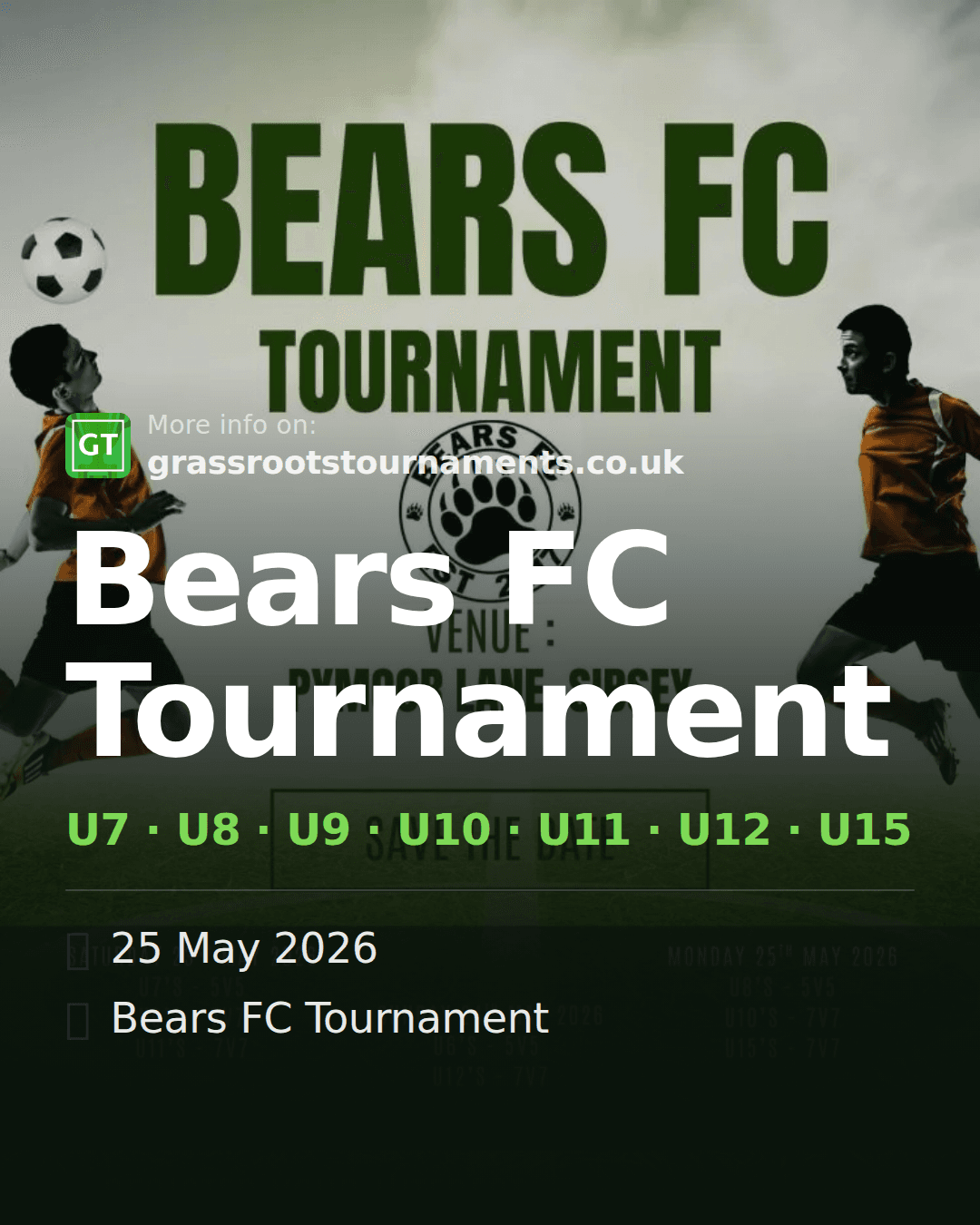 Bears FC Tournament — social preview