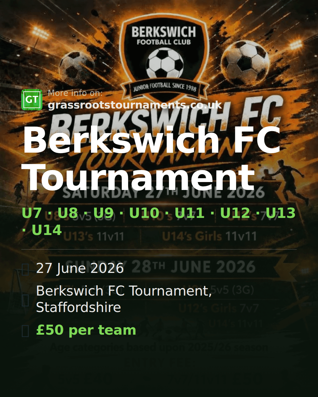 Berkswich FC Tournament — social preview