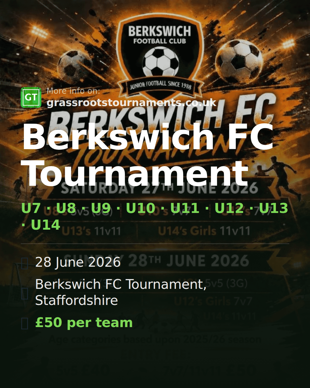 Berkswich FC Tournament — social preview