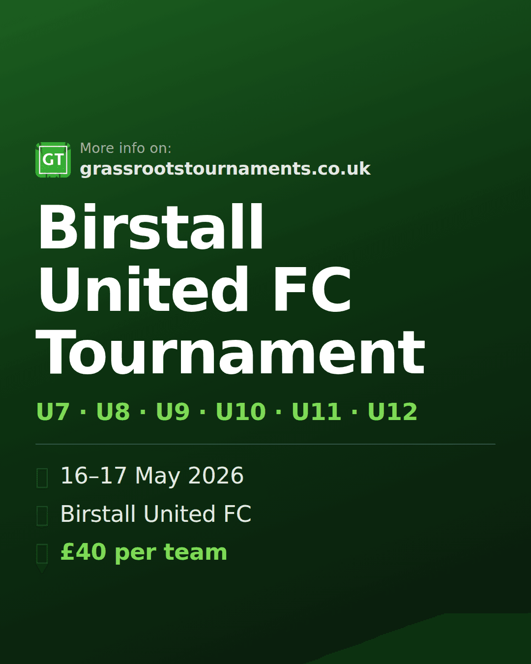 Birstall United FC Tournament — social preview