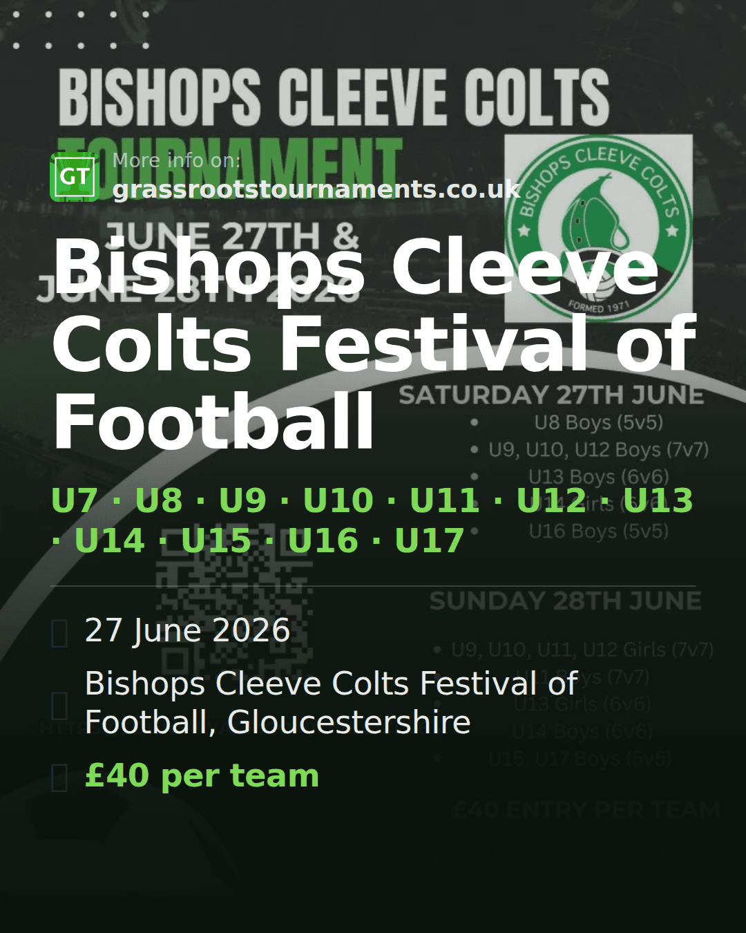 Bishops Cleeve Colts Festival of Football — social preview