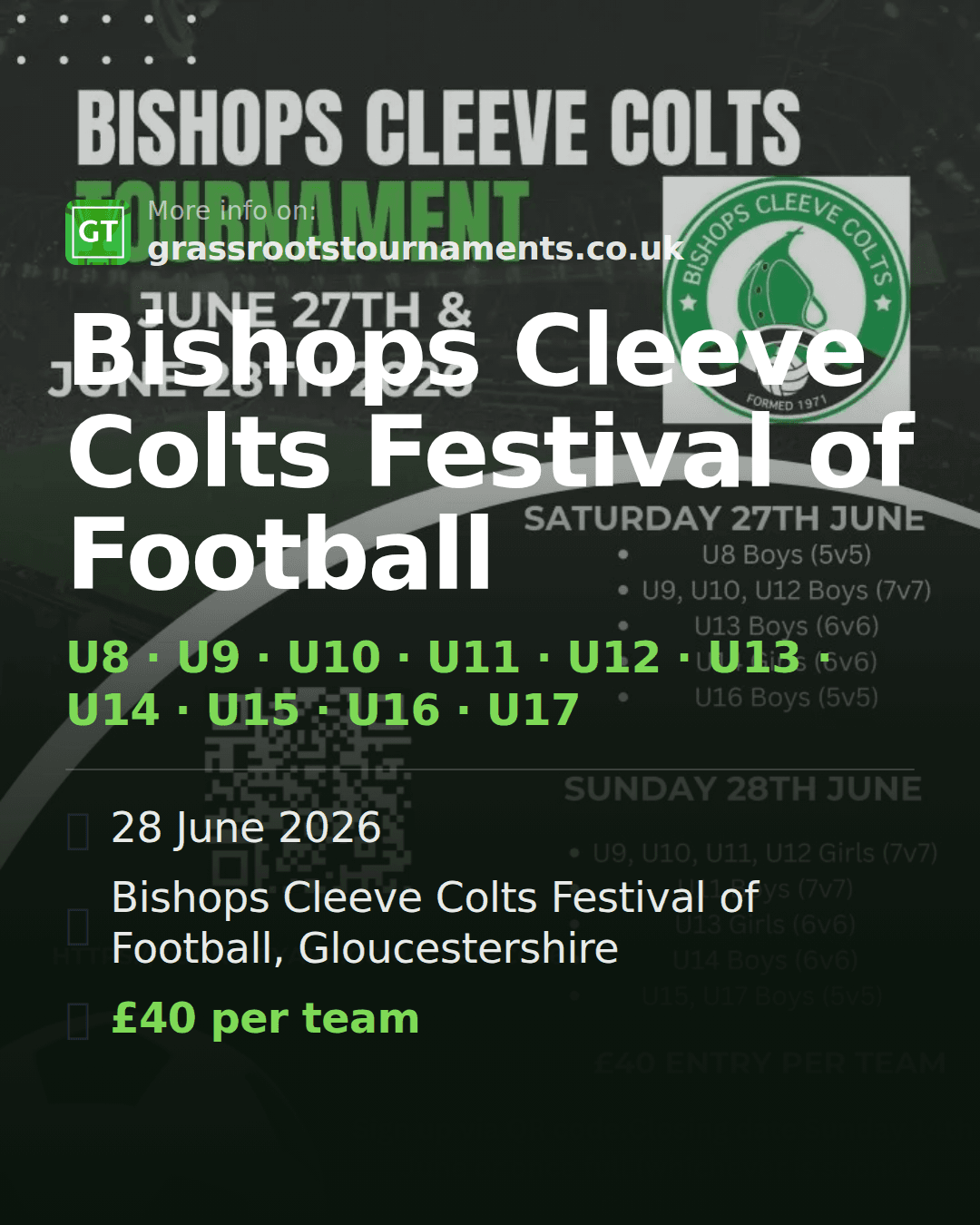 Bishops Cleeve Colts Festival of Football — social preview